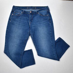 Old Navy Women's Mid-Rise Skinny Boyfriend Cropped/Ankle Jeans Size 10